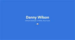 Desktop Screenshot of dannywilson.ca